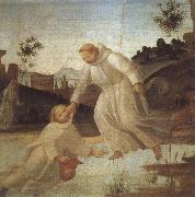 BARTOLOMEO DI GIOVANNI St.Placid's Rescue France oil painting artist